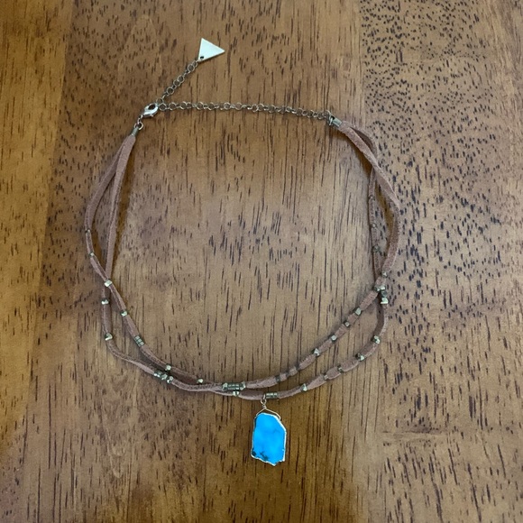 Anthropologie Jewelry - Anthropologie Leather & Turquoise Choker Anthropologie Jewelry - Anthropologie Leather & Turquoise Choker